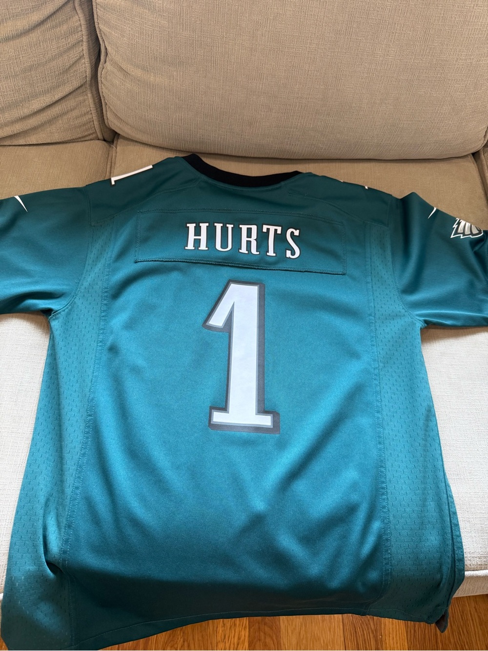 Nike Kids Philadelphia Eagles Jersey Teal #1 - Picture 2 of 3